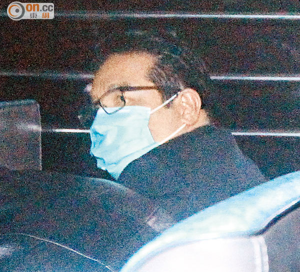 ■楊家誠被裁定洗黑錢罪成後需收押,由囚車押走。