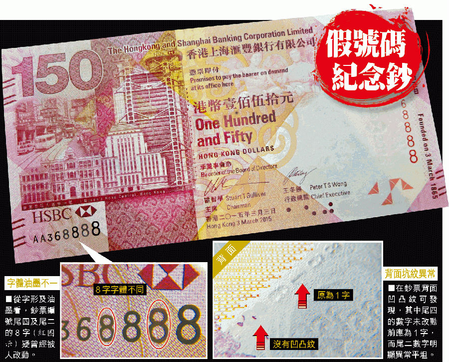 假號碼紀念鈔